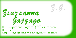 zsuzsanna gajzago business card